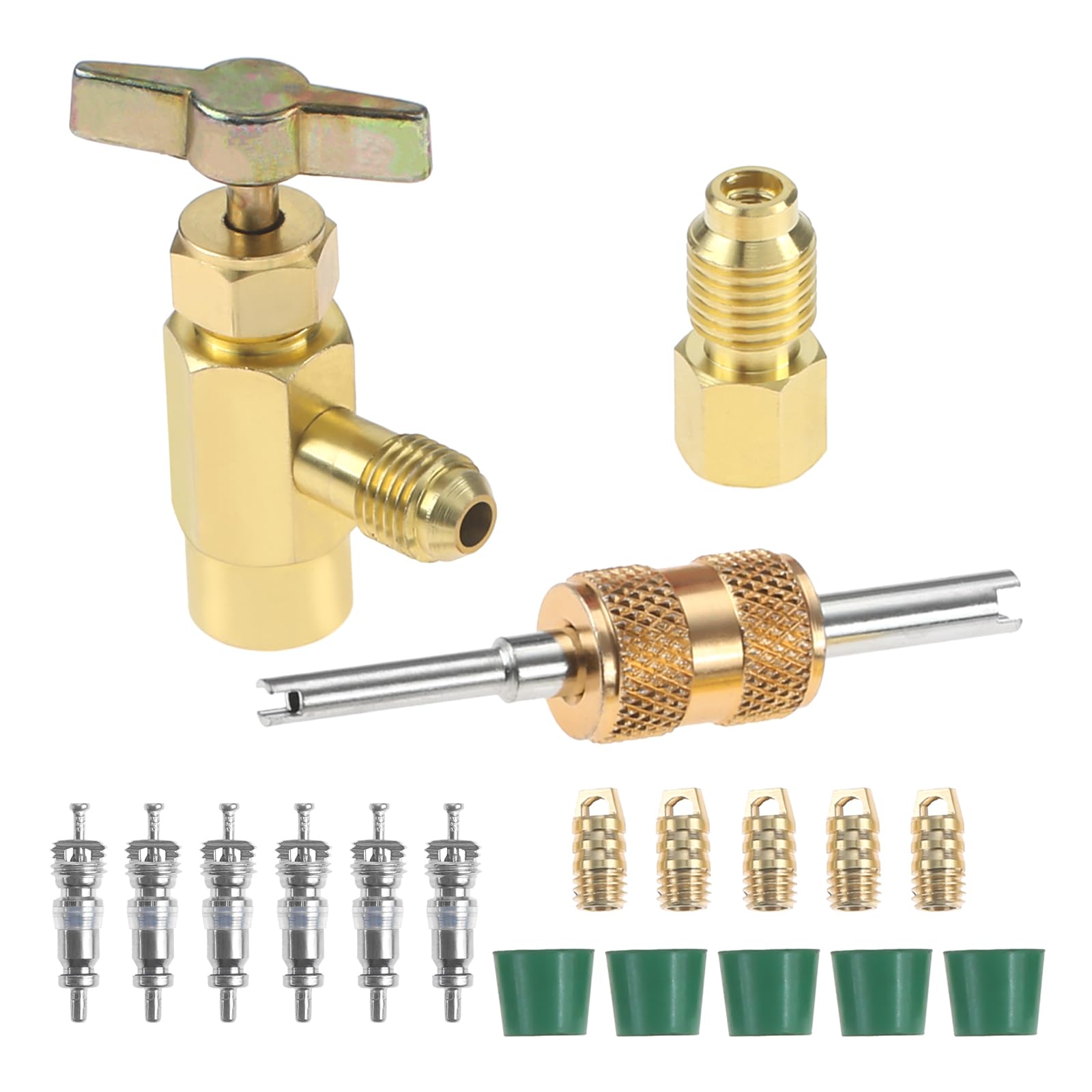 あーあ Amazon.com: HZ-MONSTAR Brass Self-Sealing Can Tap Adapter, 7/16